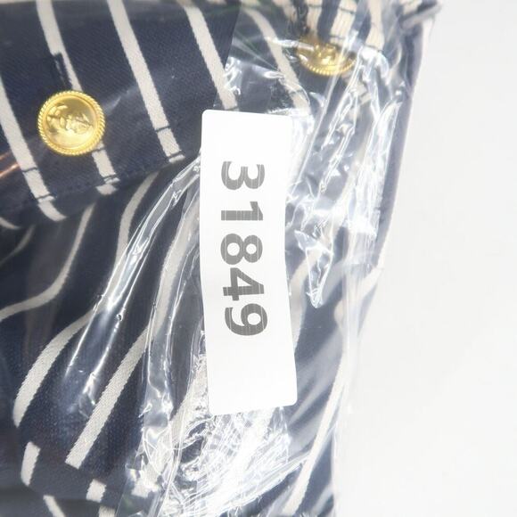 J Crew Schoolboy Blazer Size 10 Navy Stripe Linen - Picture 14 of 14